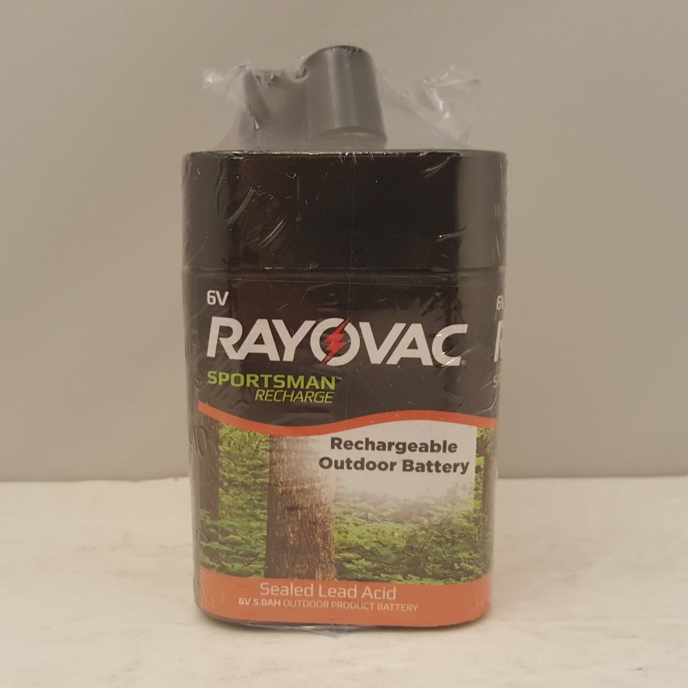 RAYOVAC Sportsman Recharge 6V 5.0AH Rechargeable Outdoor Sealed Lead Acid LA6VA
